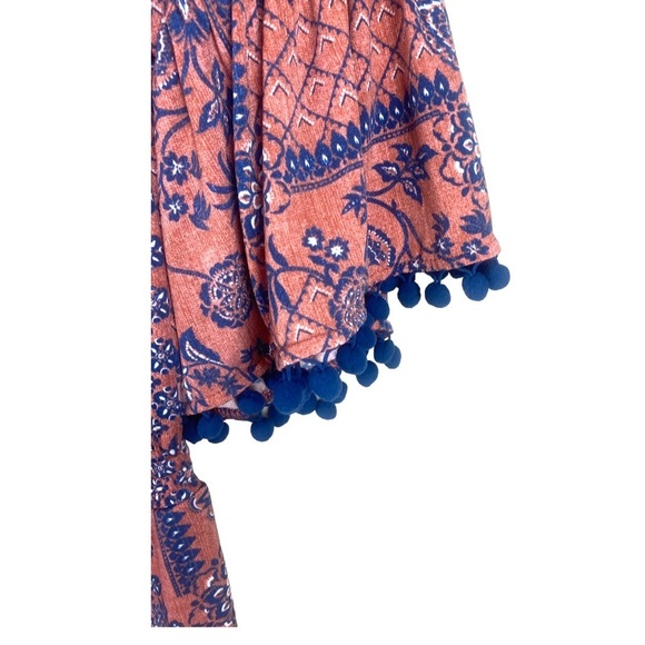 EST. 1946 Floral Boho Flutter Sleeve Off Shoulder Romper Stretch Size Large. - Picture 5 of 9